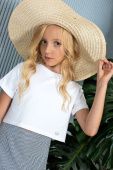 Футболка для девочки (4146-121 белый)
