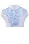 Блузка школьная для девочки (484 голуб.)