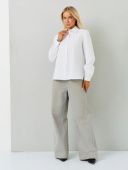 Блузка школьная для девочки (19489 белый)