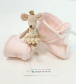 Пинетки для новорожденного (К218/А125фд/н розовый жемчуг)