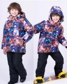 Комплект зимний для мальчика (25158 оранжево-синий)