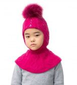 Шлем зимний для девочки (ПИФИЯ/80557 фуксия) Шлем зимний для девочки (ПИФИЯ/80557 фуксия)