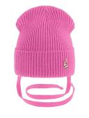 Шапка демисезонная для девочки (Шпилька фуксия)