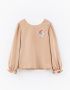 Лонгслив для девочки (252070 бежевый) Лонгслив для девочки (252070 бежевый)
