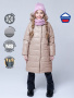 Пальто зимнее для девочки (6з5222 карамель)