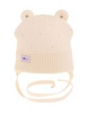 Шапка демисезонная для девочки (Элли светло-бежевый)