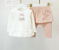 Комплект для девочки (К212/01Д94Б-01Л27и/р молочный/цветочек)