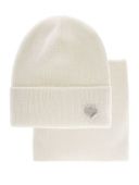 Комплект для девочки (шапка+снуд) (Сентябрина белый)