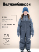 Полукомбинезон зимний детский (1137(100гр) серый)
