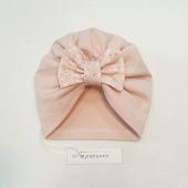 Чепчик для девочки (К212/А5р нюдовый) Чепчик для девочки (К212/А5р нюдовый)