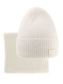 Комплект зимний детский (шапка+шарф-снуд) (Адаптация белый)