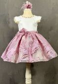 Платье нарядное для девочки (4206 pudra)