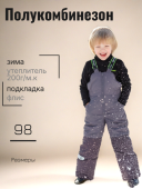 Полукомбинезон зимний детский (движение 2022-серый)
