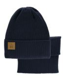 Комплект детский (Шапка+снуд) (Зачёт темно-синий)