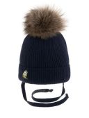 Шапка зимняя для мальчика (Циклоп темно-синий )