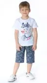 Футболка для мальчика (13-3450 белый)