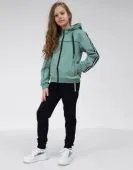 Спортивный костюм для девочки (213 зелёный)