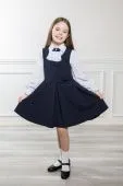 Сарафан школьный для девочки (5269-04 синий) Сарафан школьный для девочки (5269-04 синий)