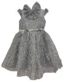 Платье нарядное для девочки (4406 серый) Платье нарядное для девочки (4406 серый)