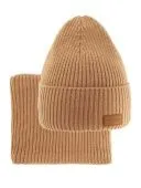 Комплект зимний детский (шапка+шарф-снуд) (Адаптация светло-коричневый ) Комплект зимний детский (шапка+шарф-снуд) (Адаптация светло-коричневый )