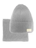 Комплект зимний детский (шапка+шарф-снуд) (Адаптация серый) Комплект зимний детский (шапка+шарф-снуд) (Адаптация серый)