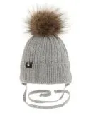 Шапка зимняя для мальчика (Пончик 42010ШПО2418А-5 св.серый) Шапка зимняя для мальчика (Пончик 42010ШПО2418А-5 св.серый)
