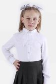 Блузка школьная для девочки (19439 белый) Блузка школьная для девочки (19439 белый)