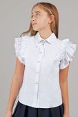 Блузка школьная для девочки (19367 белый) Блузка школьная для девочки (19367 белый)